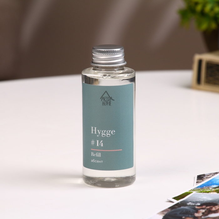 Наполнитель для ароматического диффузора Хюгге #14 Абсент 100 мл Наполнитель для ароматического диффузора Хюгге #14 Абсент 100 мл