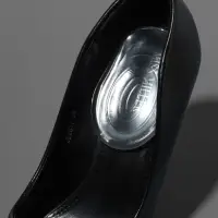 Подпяточники для обуви, с протектором, на клеевой основе, силиконовые, 8.7&times;5.7 см, пара, прозрачные