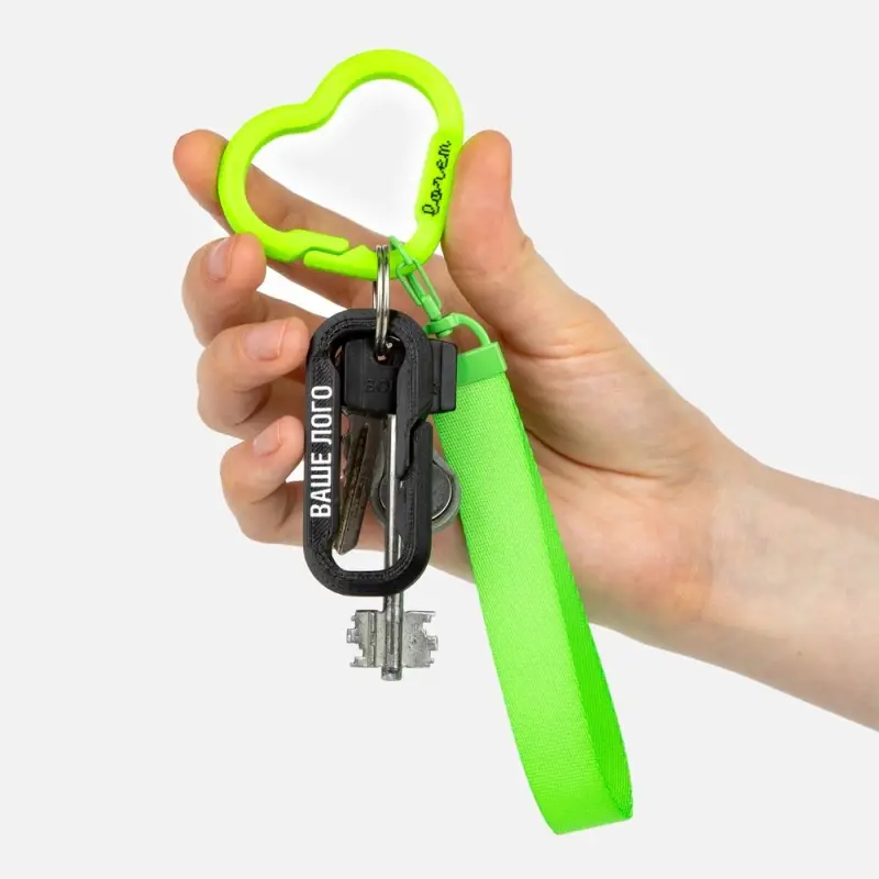 Брелок Impreso, 3D-печать на заказ, сердце Брелок Impreso, 3D-печать на заказ, сердце