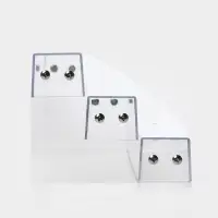 Подставка под лаки 3 этажа, 31&times;10.3&times;12.8 см, оргстекло 2 мм