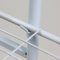 Подставка для цветов Greengo, 3 полки, 43 × 22 × 57 см, напольная, металл, белая