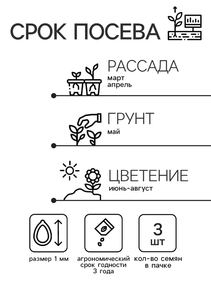 Семена цветов Изотома Джемини Блю, ц/п, 3 шт.