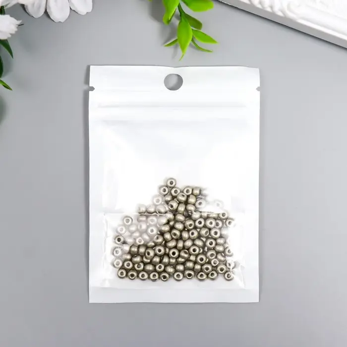 Бисер стекло 6/0  Бисер стекло 6/0 "Металлик. Горное эхо" 10 гр