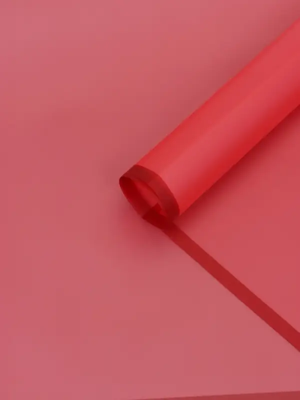 Пленка для цветов, "Полупрозрачная кайма", бордовая, 57х57 см