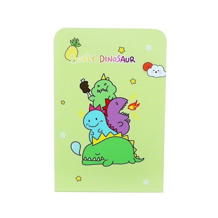 Подставки для книг Подставки для книг "Дино", 2 штуки, зелёные