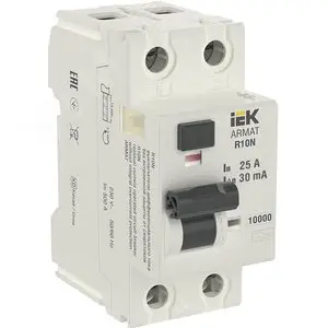 Выключатель дифференциального тока R10N (УЗО) 2п 25А 30мА тип A