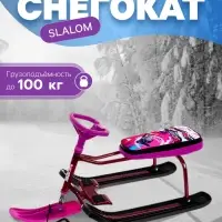 Снегокат &laquo;Тимка Спорт 1+&raquo; Slalom, розовый, фиолетовый, ТС1+/SL