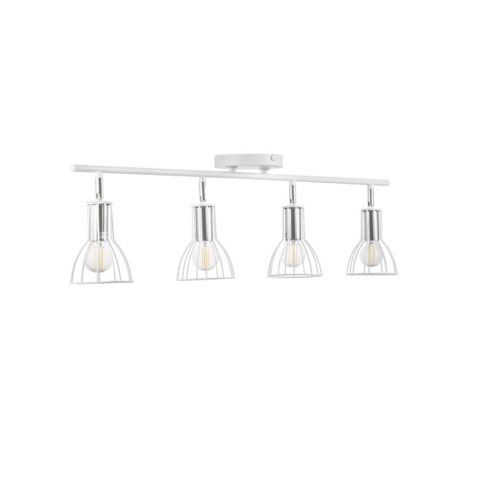 Светильник Светильник "Бостон" 4х60Вт Е14 белый/хром
