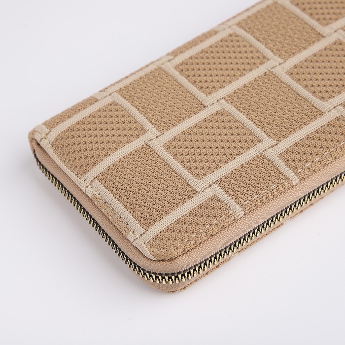 Кошелёк женский на молнии, цвет бежевый Кошелёк женский на молнии, цвет бежевый