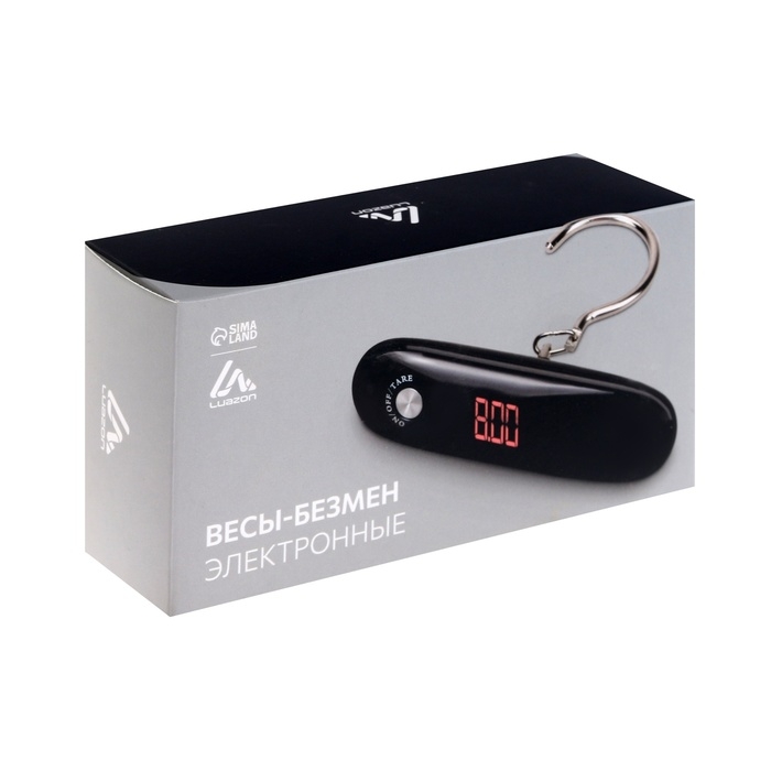Весы-безмен Luazon LVU-09, электронный, до 50 кг, точность до 10 г, подсветка, крюк, чёрный Весы-безмен Luazon LVU-09, электронный, до 50 кг, точность до 10 г, подсветка, крюк, чёрный