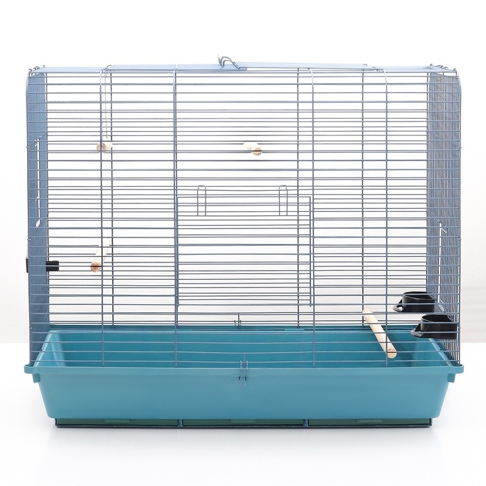 Клетка для птиц, Клетка для птиц, "Рикки max 3", с открывающимся верхом, 79 х 44 х 65 см, микс цветов