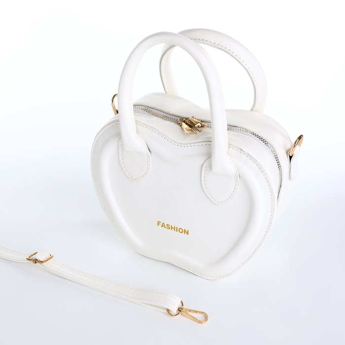 Сумка женская кросс-боди на молнии, цвет белый Сумка женская кросс-боди на молнии, цвет белый