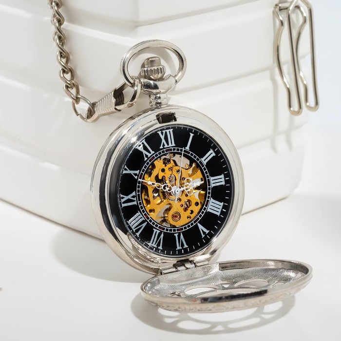 Часы карманные, механические Часы карманные, механические "Классика" d циферблата 3.7 см