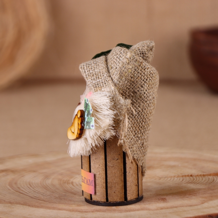 Оберег-домовой Оберег-домовой "Банник, в колпаке", малый, 17х12х10 см