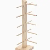 Подставка под очки, 5 мест, h=36 см, дерево, бежевая