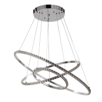 Люстра BayerLux 59914/3 LED 94Вт 4000К серебро 71х71х2-82 см