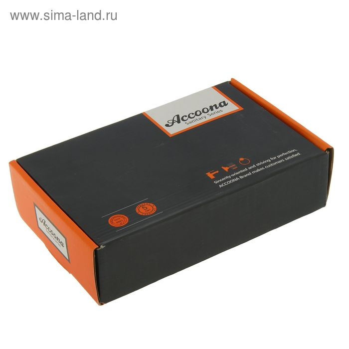 Смеситель для раковины Accoona A9482N, двухвентильный, с гайкой, силумин, красный/хром Смеситель для раковины Accoona A9482N, двухвентильный, с гайкой, силумин, красный/хром