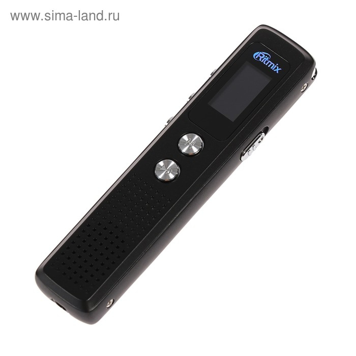 Диктофон Ritmix RR-120 4GB, MP3/WAV, дисплей, металл корпус, черный Диктофон Ritmix RR-120 4GB, MP3/WAV, дисплей, металл корпус, черный