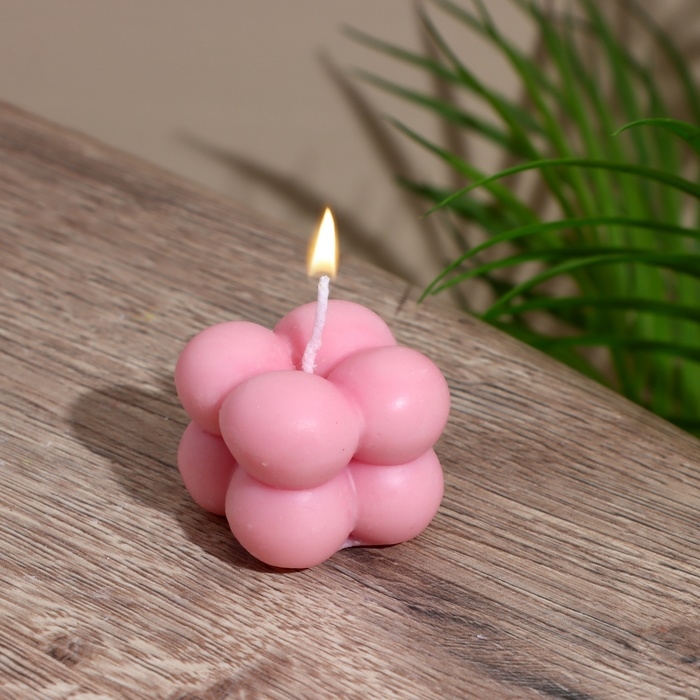 Свеча  Свеча "Кубик" 4х4х4 см, соевый воск МИКС