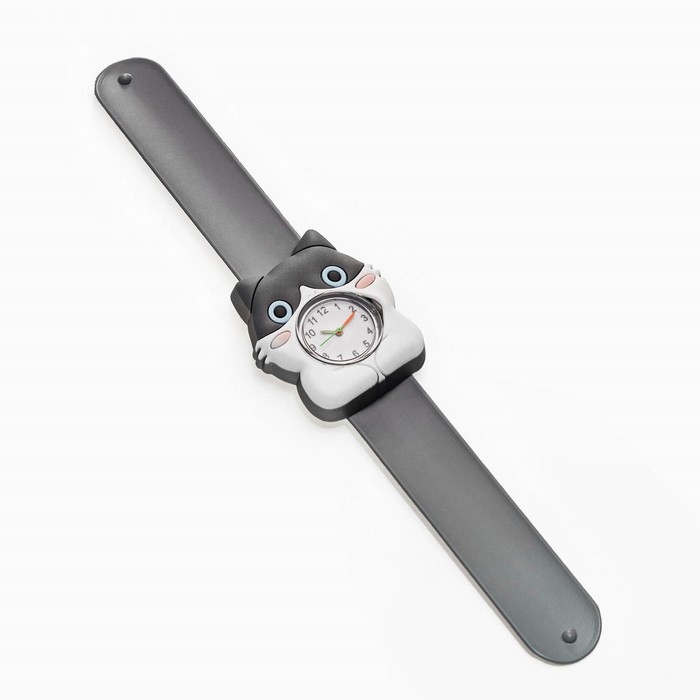 Часы наручные детские Часы наручные детские "Кот", ремешок силикон