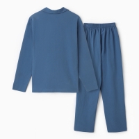 Пижама женская (рубашка и брюки) KAFTAN "Basic" р.52-54 , синий