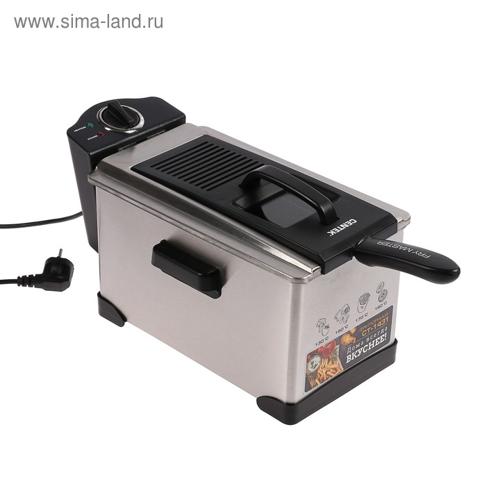 Фритюрница Centek CT-1431, 1800 Вт, 3.5 л, серебристая Фритюрница Centek CT-1431, 1800 Вт, 3.5 л, серебристая