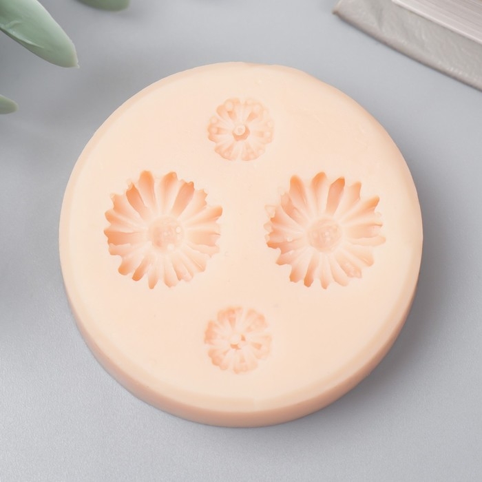 Молд силикон Молд силикон "Маргаритки" d-0.8 см; d-1,6 см МИКС