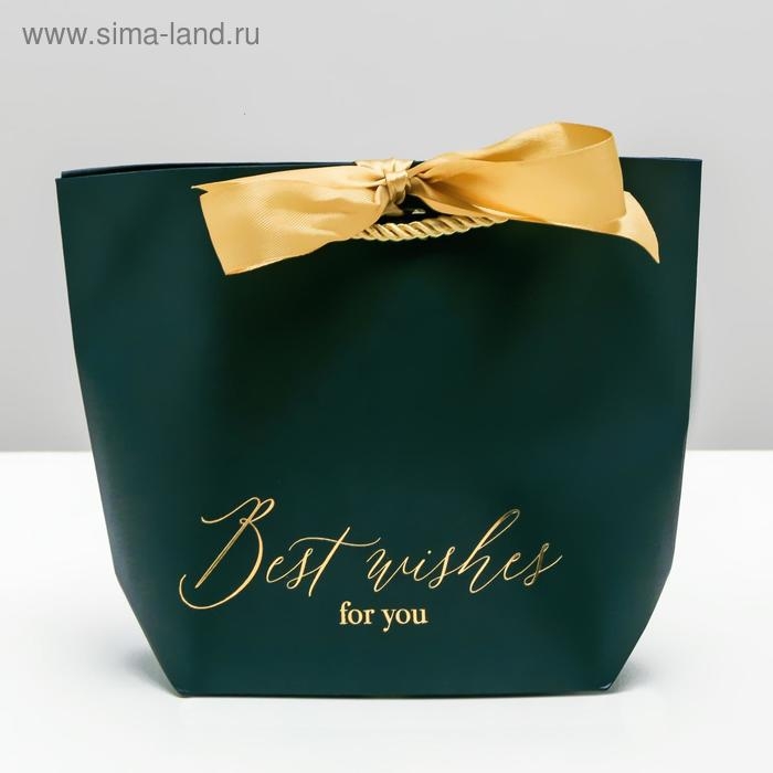 Пакет подарочный, упаковка, Best wishes, 14 х 17 х 7 см Пакет подарочный, упаковка, Best wishes, 14 х 17 х 7 см