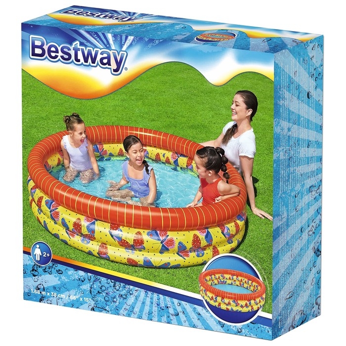 Бассейн надувной «Бабочка», 168 х 38 см, 51202 Бассейн надувной «Бабочка», 168 х 38 см, 51202