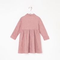 Платье детское KAFTAN "Velvet", р. 34 (122-128), пыльно-розовый