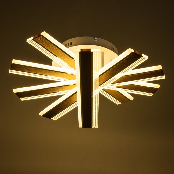 Люстра с ПДУ Люстра с ПДУ "Джема" LED 140Вт 3000-6000Вт RGB золото 50х50х12см BayerLux