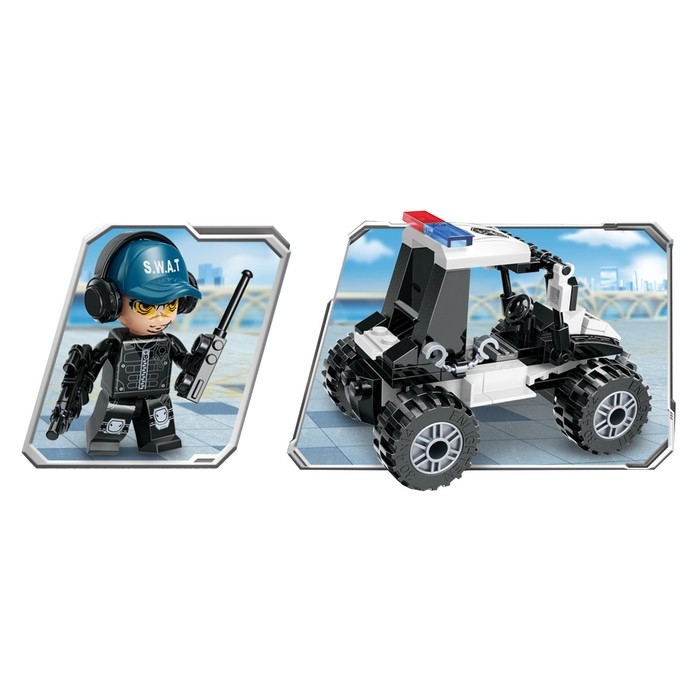 Конструктор Полиция «Стражи города», 4 вида МИКС Конструктор Полиция «Стражи города», 4 вида МИКС