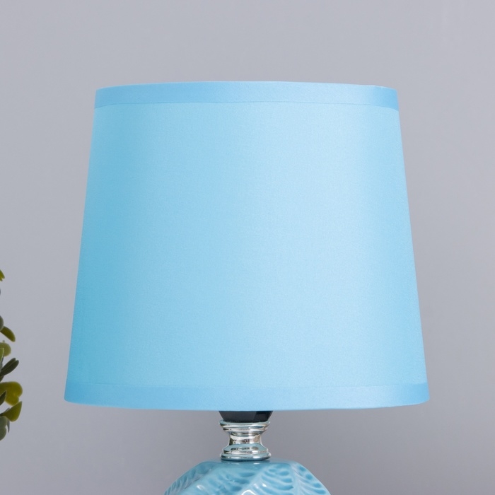 Лампа настольная Лампа настольная "Альваро" 1х40Вт Е14 синий 14,5х14,5х24см