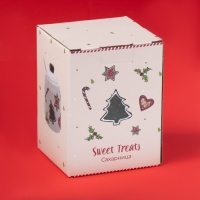 Сахарница новогодняя Доляна Sweet Treats, 270 мл, 8,1×10,6 см, керамика, цвет белый