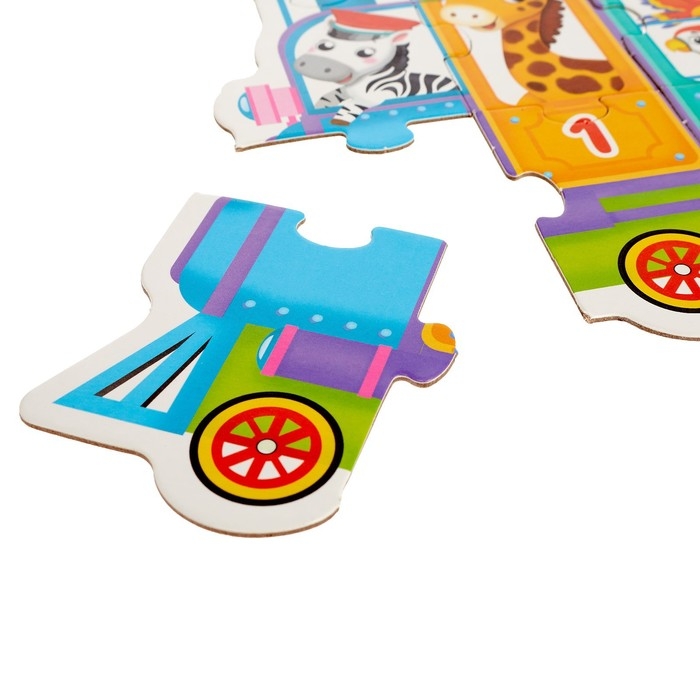 Умные пазлы «Учимся считать», 18 деталей Умные пазлы «Учимся считать», 18 деталей