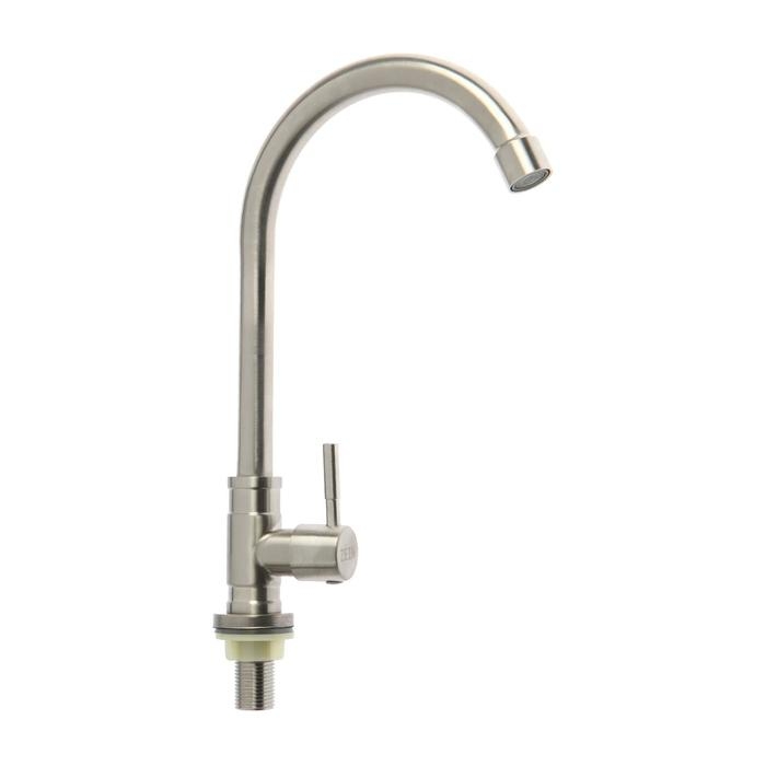 Моносмеситель ZEIN Z03, нержавеющая сталь, поворотный излив, сатин Моносмеситель ZEIN Z03, нержавеющая сталь, поворотный излив, сатин