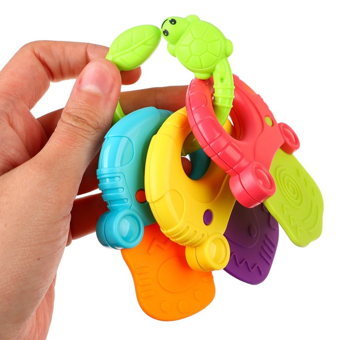 Набор погремушек «Радость малыша», с эластичными деталями, 6 шт, цвет МИКС, Крошка Я Набор погремушек «Радость малыша», с эластичными деталями, 6 шт, цвет МИКС, Крошка Я