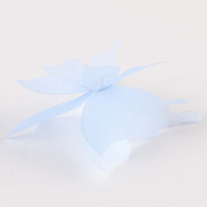 Декор для творчества «Бабочка», трёхслойный, набор 12 шт., размер 1 шт. — 5 × 4,5 см, цвет голубой Декор для творчества «Бабочка», трёхслойный, набор 12 шт., размер 1 шт. — 5 × 4,5 см, цвет голубой