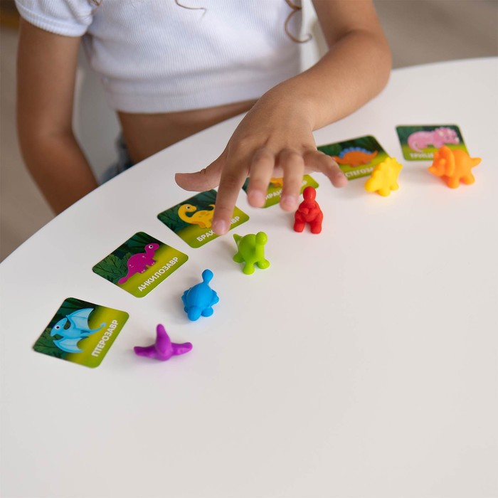 Развивающий набор «Умные динозавры», 20 карточек, 3+ Развивающий набор «Умные динозавры», 20 карточек, 3+