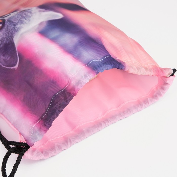 Мешок для обуви на шнурке, цвет розовый Мешок для обуви на шнурке, цвет розовый