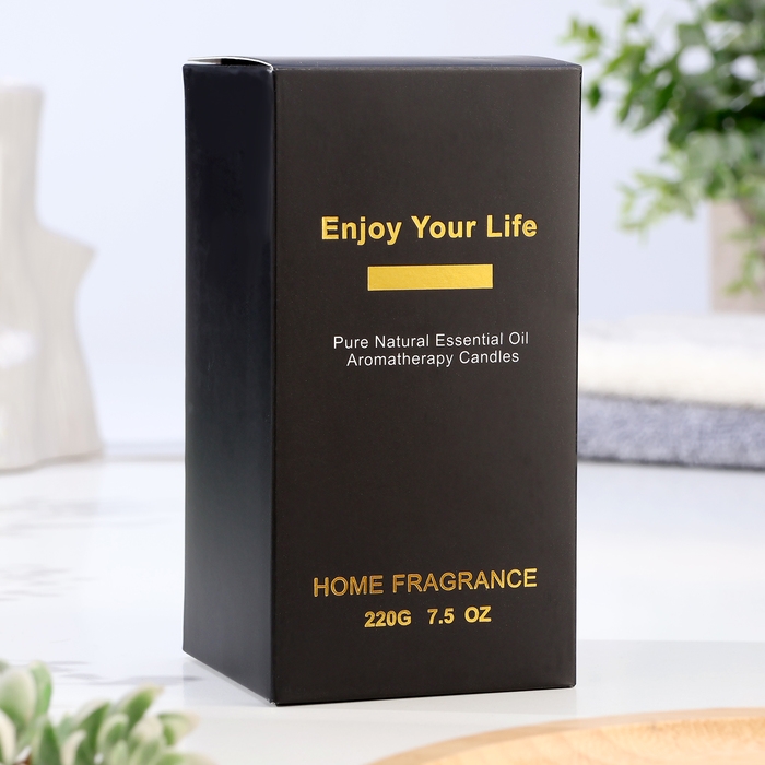 Свеча ароматическая в банке  Свеча ароматическая в банке "Роза", 6х13 см