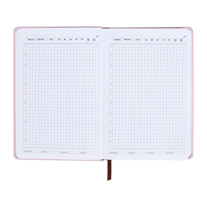 Ежедневник недатированный, А5, 140л, клетка, обл.кожзам, с хлястиком, Цветы, сиреневый Ежедневник недатированный, А5, 140л, клетка, обл.кожзам, с хлястиком, Цветы, сиреневый