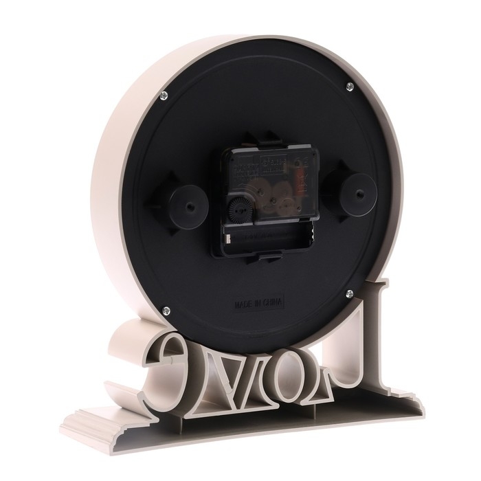 Часы настольные Love, плавный ход, 1АА, 18.9 х 6.4 х 20.8 см, d-13 см Часы настольные Love, плавный ход, 1АА, 18.9 х 6.4 х 20.8 см, d-13 см