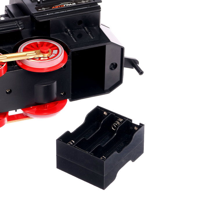 Железная дорога &laquo;Классика&raquo;, свет и звук, с дымом, работает от батареек