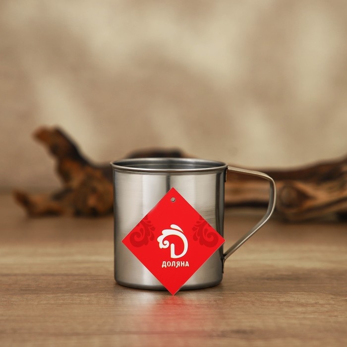 Кружка из нержавеющей стали Доляна «Индия», 330 мл, d=7,8 см Кружка из нержавеющей стали Доляна «Индия», 330 мл, d=7,8 см