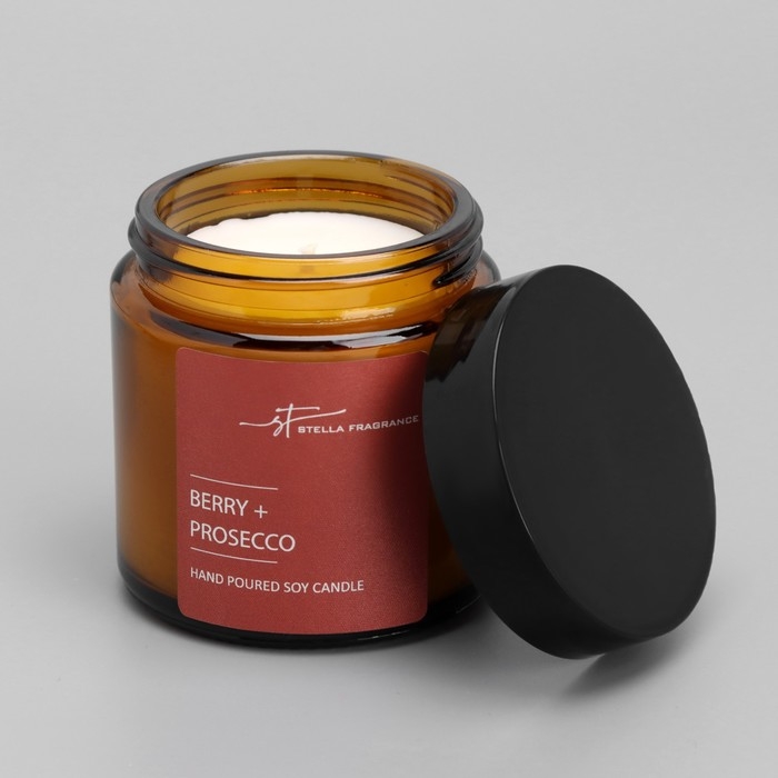 Свеча ароматическая в банке  Свеча ароматическая в банке "ST Berry+Prosecco", 90 г