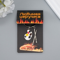 Брелок металл "Для художника - кисти и палитра" золото,серебро 7,7 см