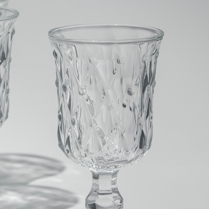 Набор фужеров «Афродита», стеклянный, d=8 см, h=16 см, 210 мл, 6 шт Набор фужеров «Афродита», стеклянный, d=8 см, h=16 см, 210 мл, 6 шт