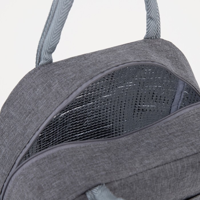 Термосумка на молнии 6 л, цвет серый Термосумка на молнии 6 л, цвет серый