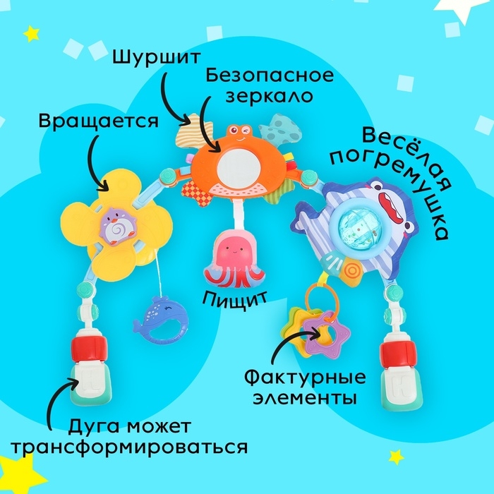 Дуга на кроватку и коляску «Подводный мир» Дуга на кроватку и коляску «Подводный мир»